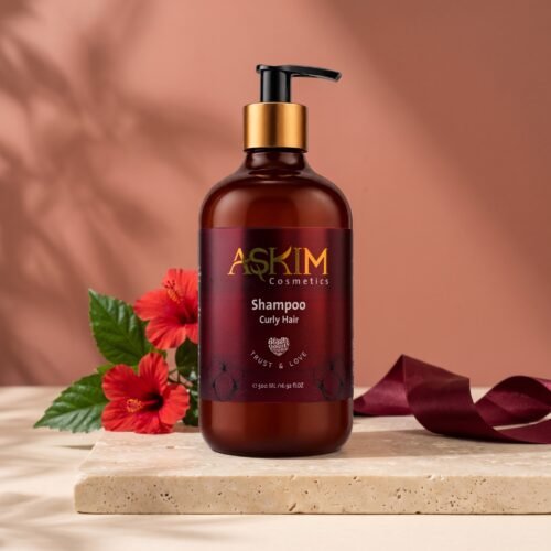 Curly Hair Shampoo 500ml bottle by Askim Cosmetics