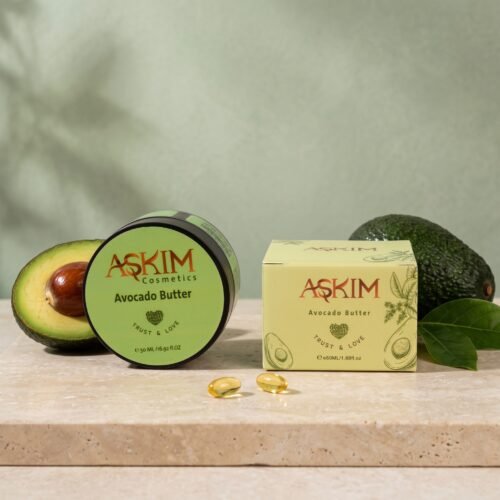 Avocado Butter 50g jar and box by Askim Cosmetics